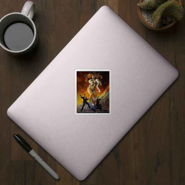 Frank Frazetta Fantastic Art Dusk Till Dawn Sticker Teepublic 